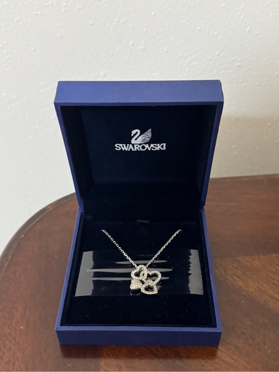 Swarovski Jewelry - Swarovski Silver Crystal Heart Necklace